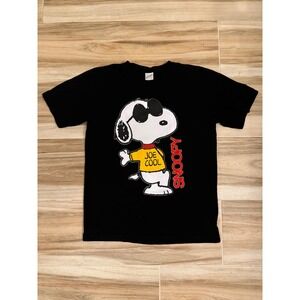 Karissma Wear Snoopy Joe Cool Graphic T-Shirt Black Mens Large Peanuts Tee